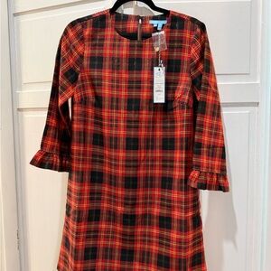 Draper James Red and Yellow Plaid Dress